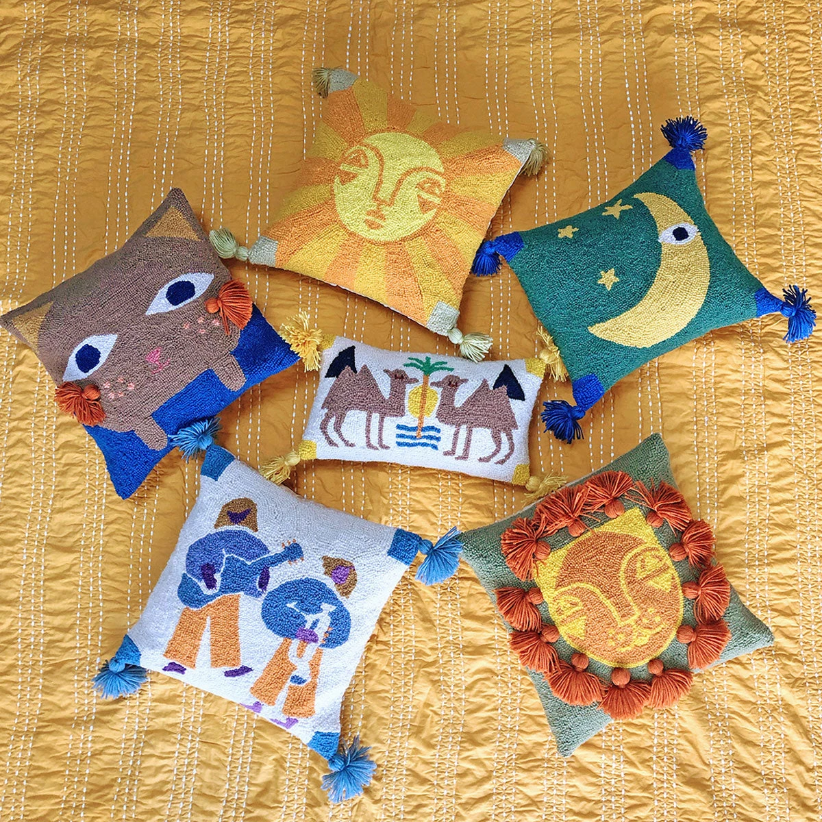 Peking Dune Hook Pillow By Jungalow® Hook Pillows 4 Peking Dune Hook Pillow By Jungalow® Hook Pillows