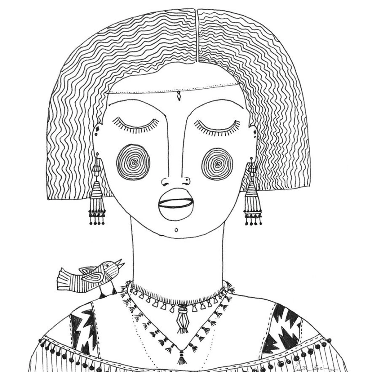 Justina Blakeney® Oona Art Print By Justina Blakeney™ 3 Justina Blakeney® Oona Art Print By Justina Blakeney™