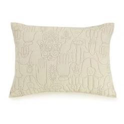 Peking Natural Hamsa Quilt Set By Jungalow®