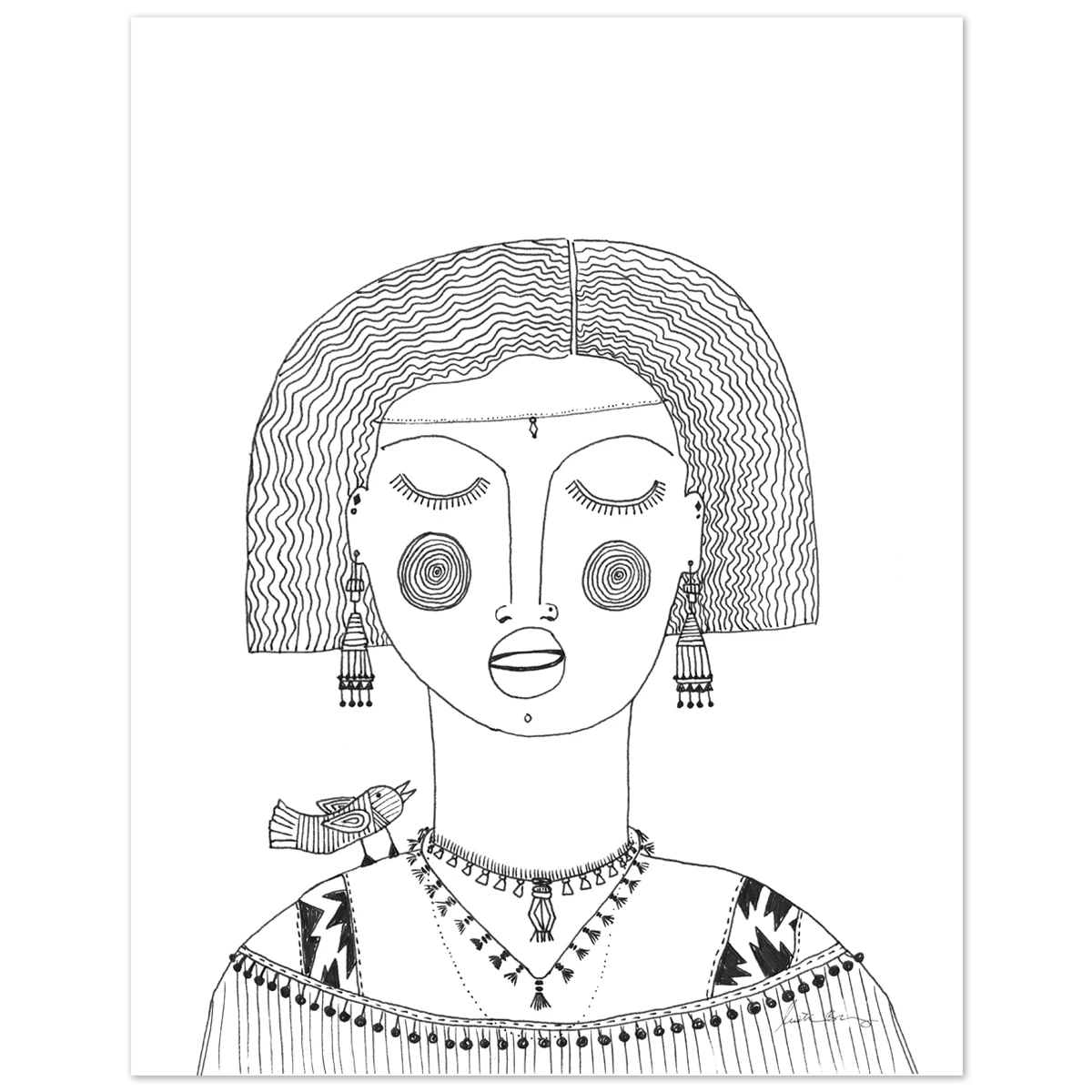 Justina Blakeney® Oona Art Print By Justina Blakeney™ 4 Justina Blakeney® Oona Art Print By Justina Blakeney™