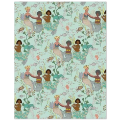 Justina Blakeney® Mint Mermaid Music Art Print By Justina Blakeney™ All Gifts