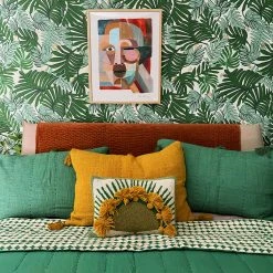 Jungalow Aja Wallpaper In Green By Justina Blakeney® - Sure Strip