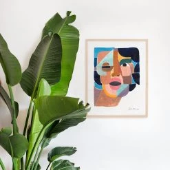 Justina Blakeney® Gifts $100-$250 Face 4 Art Print By Justina Blakeney™