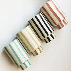 Jungalow® New Kaya Striped Ceramic Cups By Justina Blakeney™