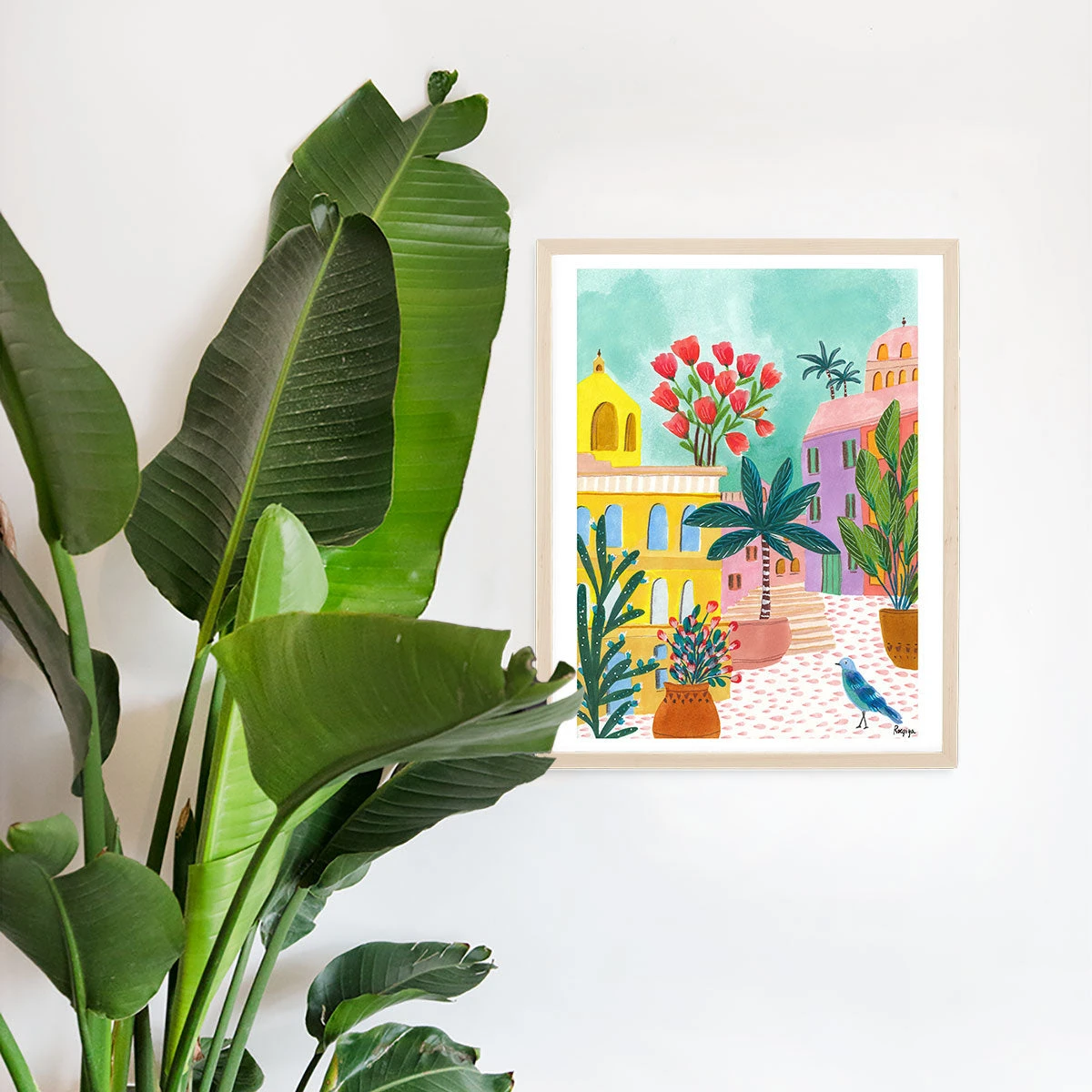 Andalusian Square City Art Print By Roeqiya Fris New 4 Andalusian Square City Art Print By Roeqiya Fris New