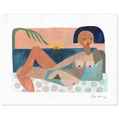 Justina Blakeney® Gifts $100-$250 Nude Beach At Sunset Art Print By Justina Blakeney™