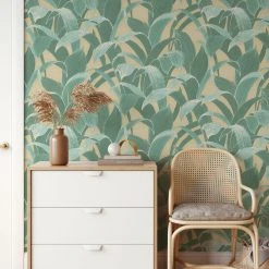 Jungalow® Cha Cha Wallpaper In Green