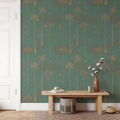 Jungalow® Cosmic Desert Wallpaper In Green By Justina Blakeney® - Paste The Sheet 11 Jungalow® Cosmic Desert Wallpaper In Green By Justina Blakeney® - Paste The Sheet
