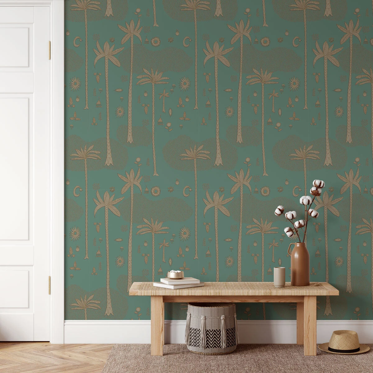 Jungalow® Cosmic Desert Wallpaper In Green By Justina Blakeney® - Paste The Sheet 5 Jungalow® Cosmic Desert Wallpaper In Green By Justina Blakeney® - Paste The Sheet