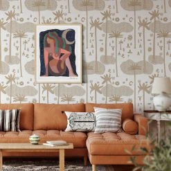 Jungalow® Cosmic Desert Wallpaper In Gold By Justina Blakeney® - Paste The Sheet