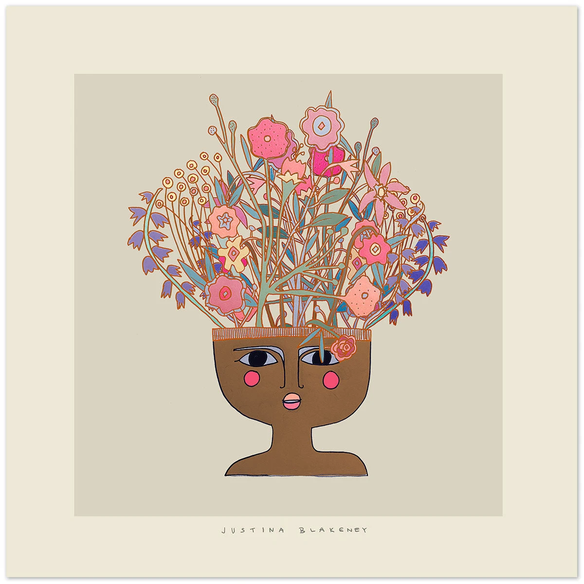 Justina Blakeney® All Gifts Flower Thinker 1 Art Print By Justina Blakeney™ 5 Justina Blakeney® All Gifts Flower Thinker 1 Art Print By Justina Blakeney™