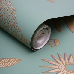 Jungalow® Cosmic Desert Wallpaper In Green By Justina Blakeney® - Paste The Sheet 15 Jungalow® Cosmic Desert Wallpaper In Green By Justina Blakeney® - Paste The Sheet