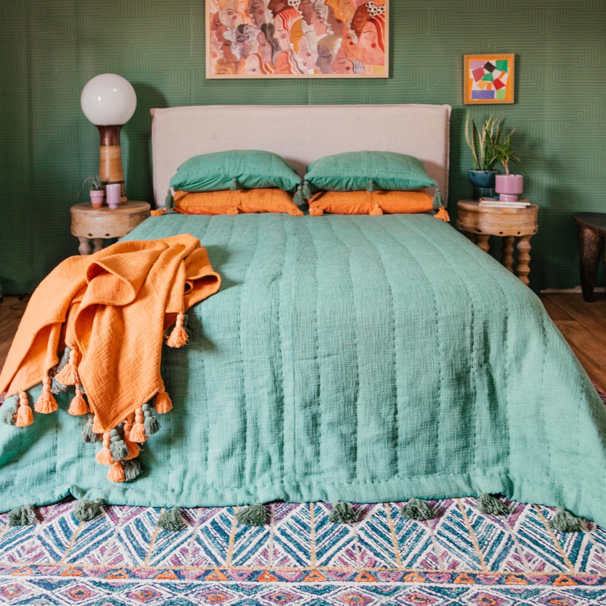 Jungalow® All Décor Sol Quilt In Sage By Like A Lion™ 5 Jungalow® All Décor Sol Quilt In Sage By Like A Lion™