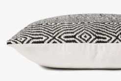 Loloi Rugs Outdoor Pillows Black Patterned Outdoor Pillow