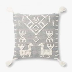 Loloi Rugs Grey Mesa Pillow By Justina Blakeney® X Loloi All Pillows