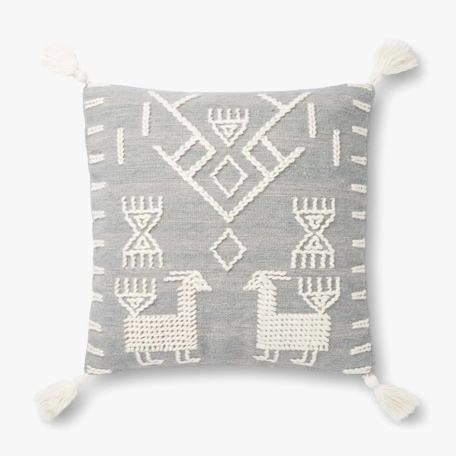 Loloi Rugs Grey Mesa Pillow By Justina Blakeney® X Loloi All Pillows 3 Loloi Rugs Grey Mesa Pillow By Justina Blakeney® X Loloi All Pillows