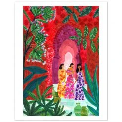 Gifts $100-$250 Red City Art Print By Roeqiya Fris