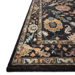 Loloi Rugs Floral Black Rug 7 Loloi Rugs Floral Black Rug