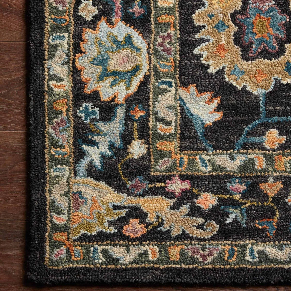 Loloi Rugs Floral Black Rug 4 Loloi Rugs Floral Black Rug