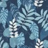 Jungalow® Lilia Wallpaper In Blue 1 Jungalow® Lilia Wallpaper In Blue
