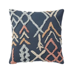 Loloi Rugs All Pillows Blue Tufted Pillow
