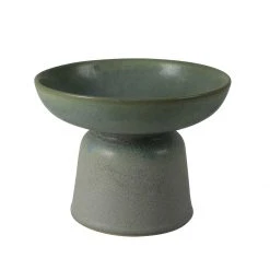 HomArt Sage Pedestal Ceramic Bowl