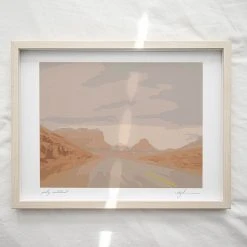 Peachy Wasteland Art Print By Chloe Purpero Johnson
