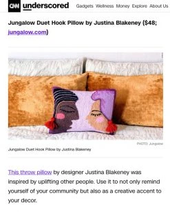 Peking Duet Hook Pillow By Jungalow® Hook Pillows