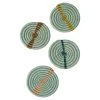 AAA Seafoam Raffia Coasters Tabletop + Kitchen