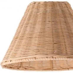 Surya All Lighting Rattan + Gold Sconce