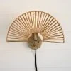 Kalalou Fan Wall Sconce Lamp