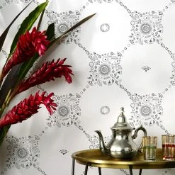 Jungalow Fez Wallpaper In White By Justina Blakeney®