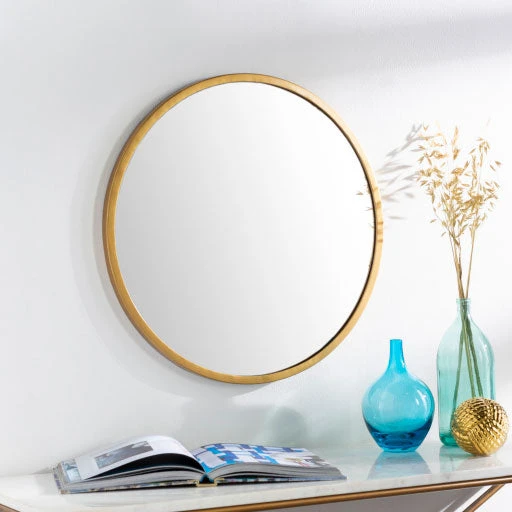 Surya All Décor & Mirrors Round Gold Mirror 3 Surya All Décor & Mirrors Round Gold Mirror