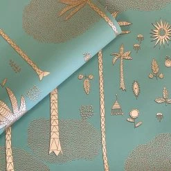 Jungalow® Cosmic Desert Wallpaper In Green By Justina Blakeney® - Sure Strip