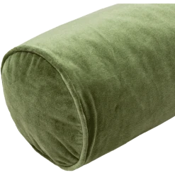 Surya Cotton Velvet Bolster Pillow In Green All Pillows 7 Surya Cotton Velvet Bolster Pillow In Green All Pillows