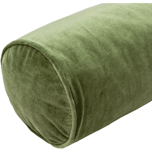 Surya Cotton Velvet Bolster Pillow In Green All Pillows 5 Surya Cotton Velvet Bolster Pillow In Green All Pillows