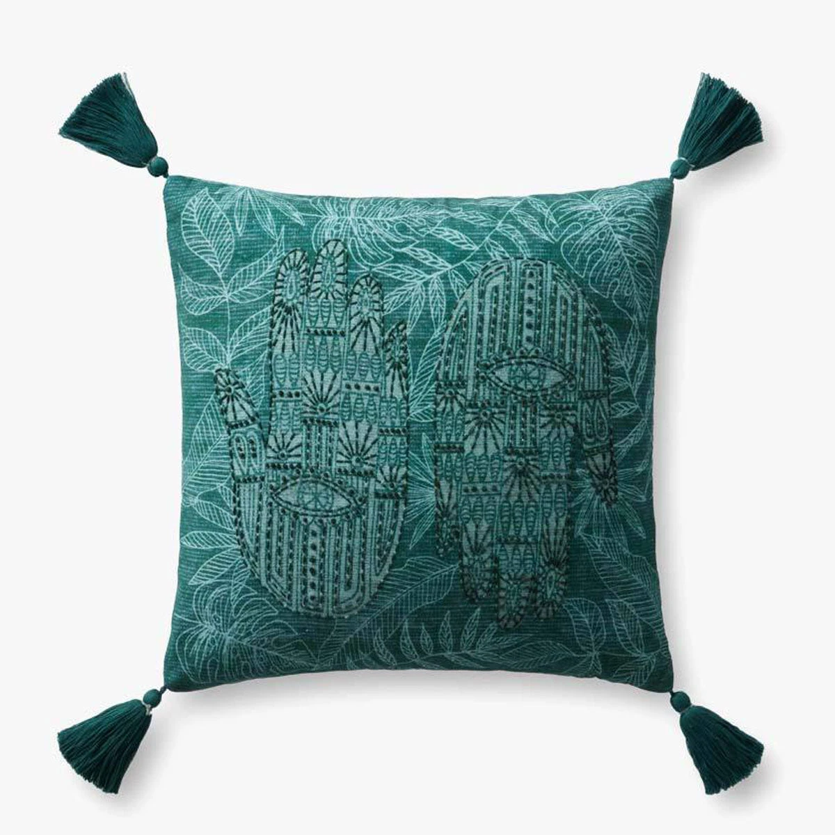 Loloi Rugs Hamsa Tassel Pillow By Justina Blakeney® X Loloi All Pillows 3 Loloi Rugs Hamsa Tassel Pillow By Justina Blakeney® X Loloi All Pillows