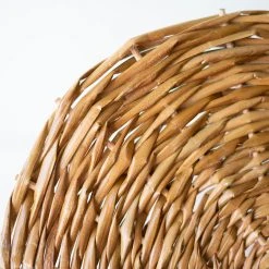 Kalalou Seagrass Fan Wall Sconce Lamp