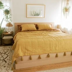 Jungalow® Sol Natural Dyed Quilt In Marigold By Like A Lion® All Décor