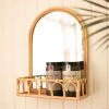 Kalalou Arched Rattan Mirror 2 Kalalou Arched Rattan Mirror