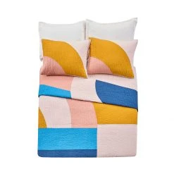 Peking Kids Modshapes Dark Quilt Set By Ampersand