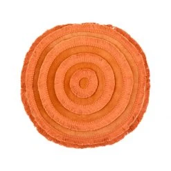 Surya Orange Shag Pillow All Pillows