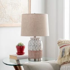 Surya All Lighting Striped Table Lamp
