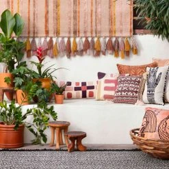 Loloi Rugs Pink Stitched Lumbar Pillow By Justina Blakeney® X Loloi