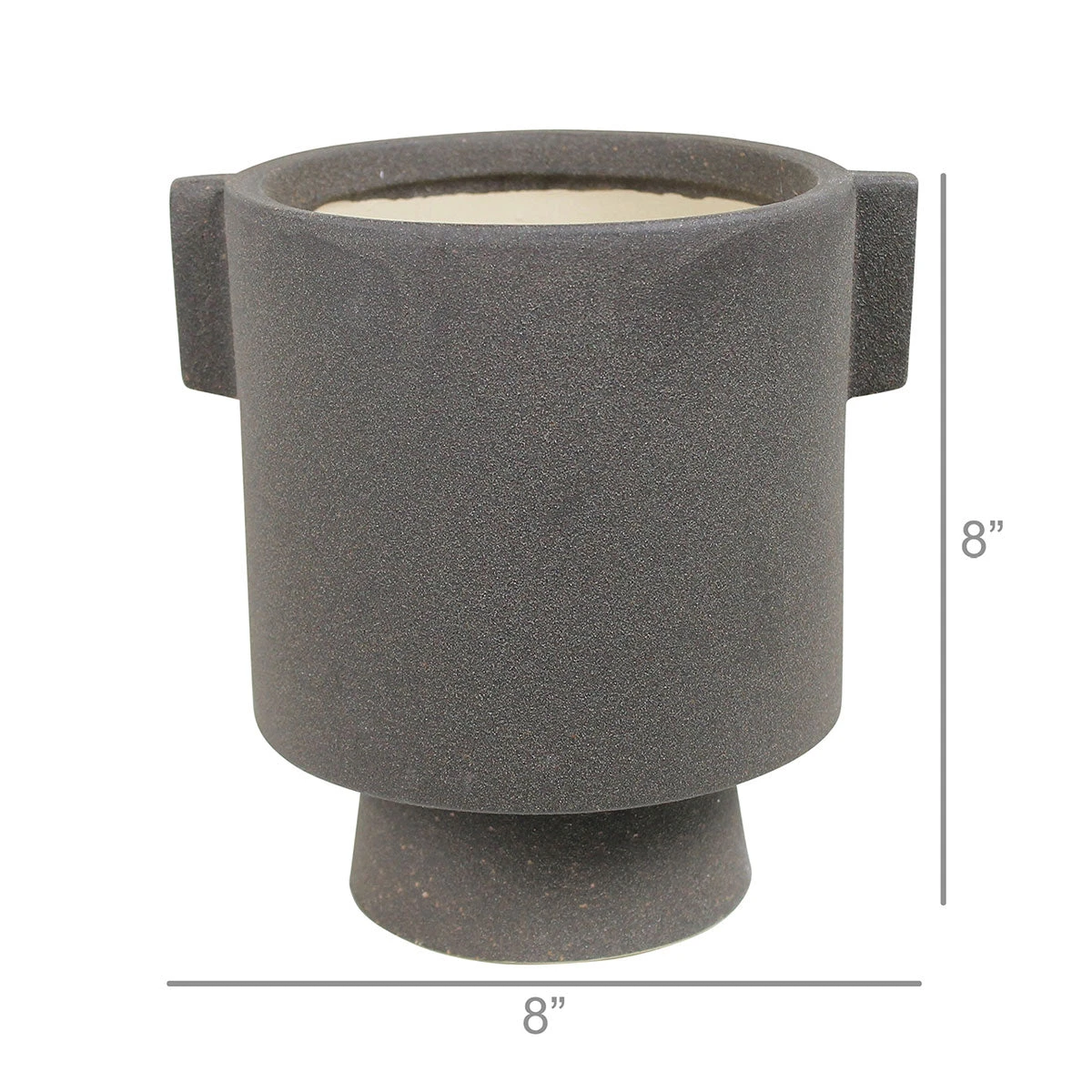 HomArt New Charcoal Ceramic Planter 4 HomArt New Charcoal Ceramic Planter