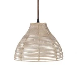 Surya Sand Rattan Lighting Pendant