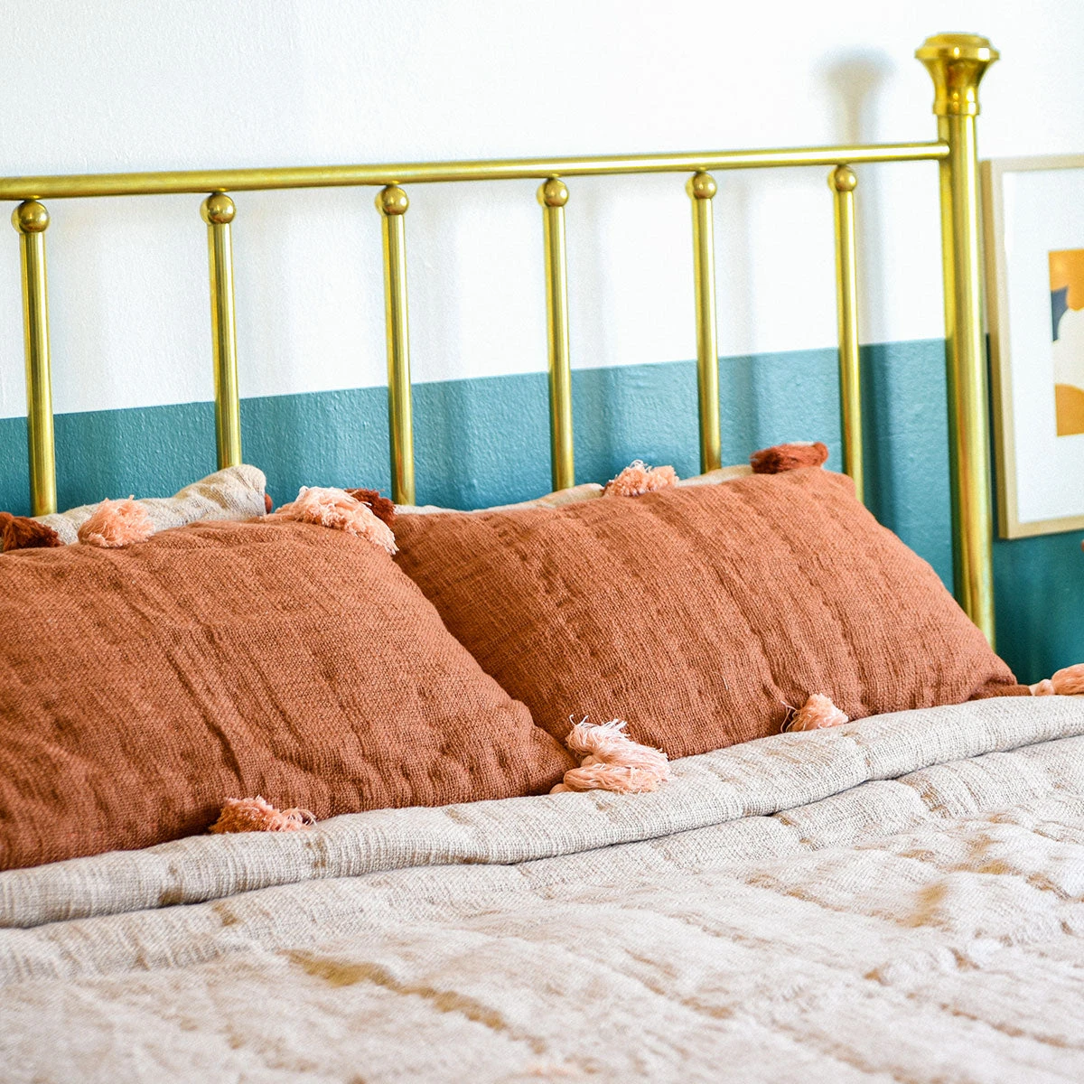 Jungalow® All Décor Sol Natural Dyed Standard Sham Set In Rust By Like A Lion™ 3 Jungalow® All Décor Sol Natural Dyed Standard Sham Set In Rust By Like A Lion™