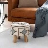 Surya Woven Diamond Stool