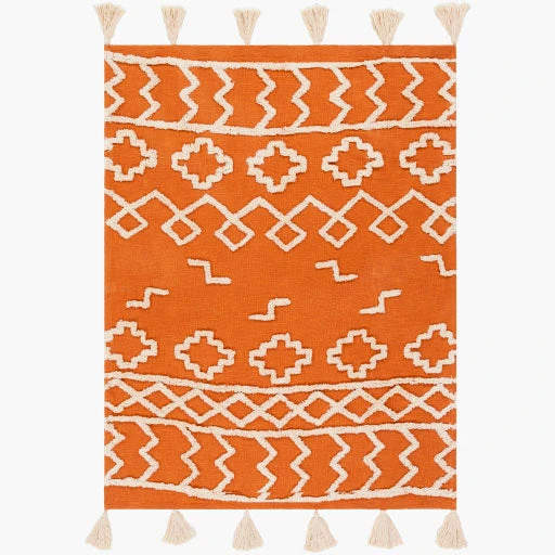 Surya Tangerine Throw Blanket 5 Surya Tangerine Throw Blanket