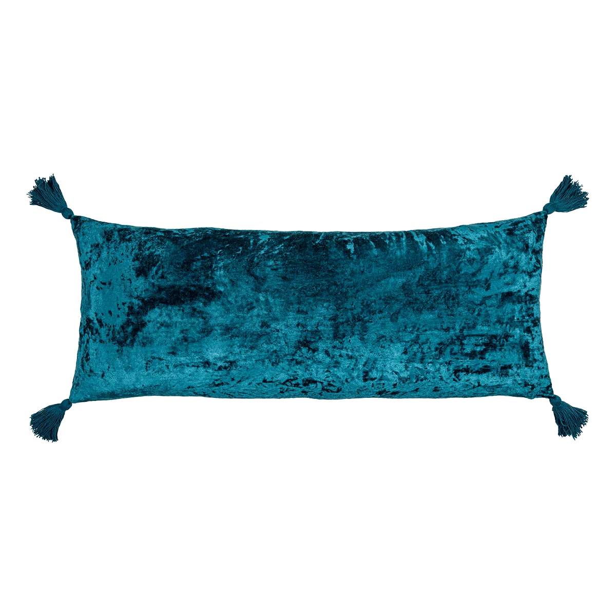 Surya All Pillows Blue Velvet Lumbar Pillow 3 Surya All Pillows Blue Velvet Lumbar Pillow